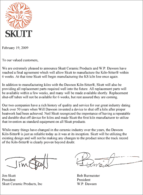 Dawson Letter