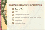 General Programming Information